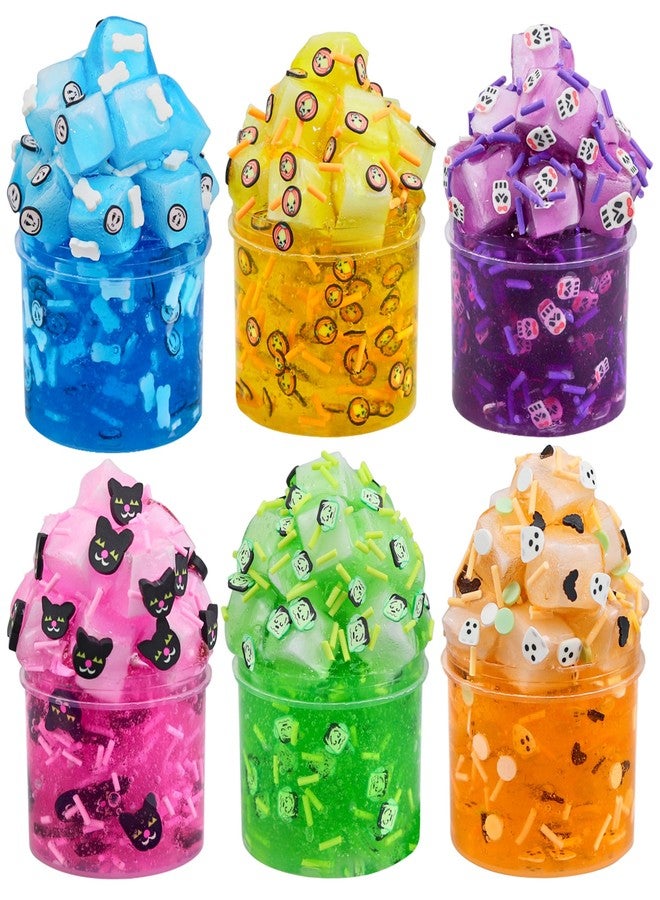 Funewest Halloween Slime Kit for Girls Boys Ages 8-12, Non Sticky Fluffy Slimes for Kids, Halloween Party Favors & Goodie Bags for Girls Boys Ages 8-12 - Image 1